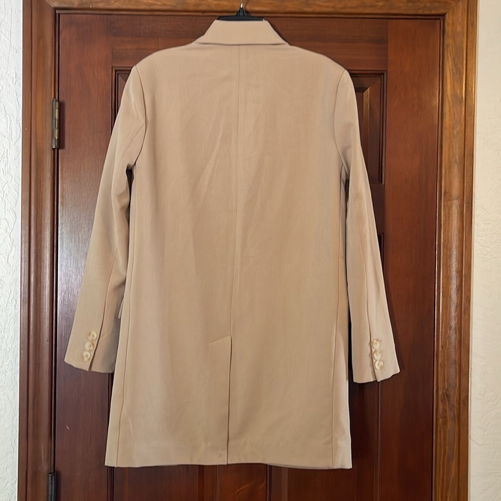 BB DAKOTA BY Steve Madden Dressed to Thrill Blazer in Khaki tan Small - Picture 4 of 4